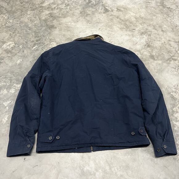 Polo Ralph Lauren RL Casaul bomber Jacket 100% Cotton Lined Men's Blue size L - Picture 5 of 7